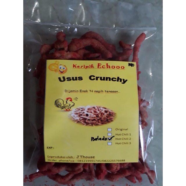 

Keripik Usus Crunchy ^Balado Hot^