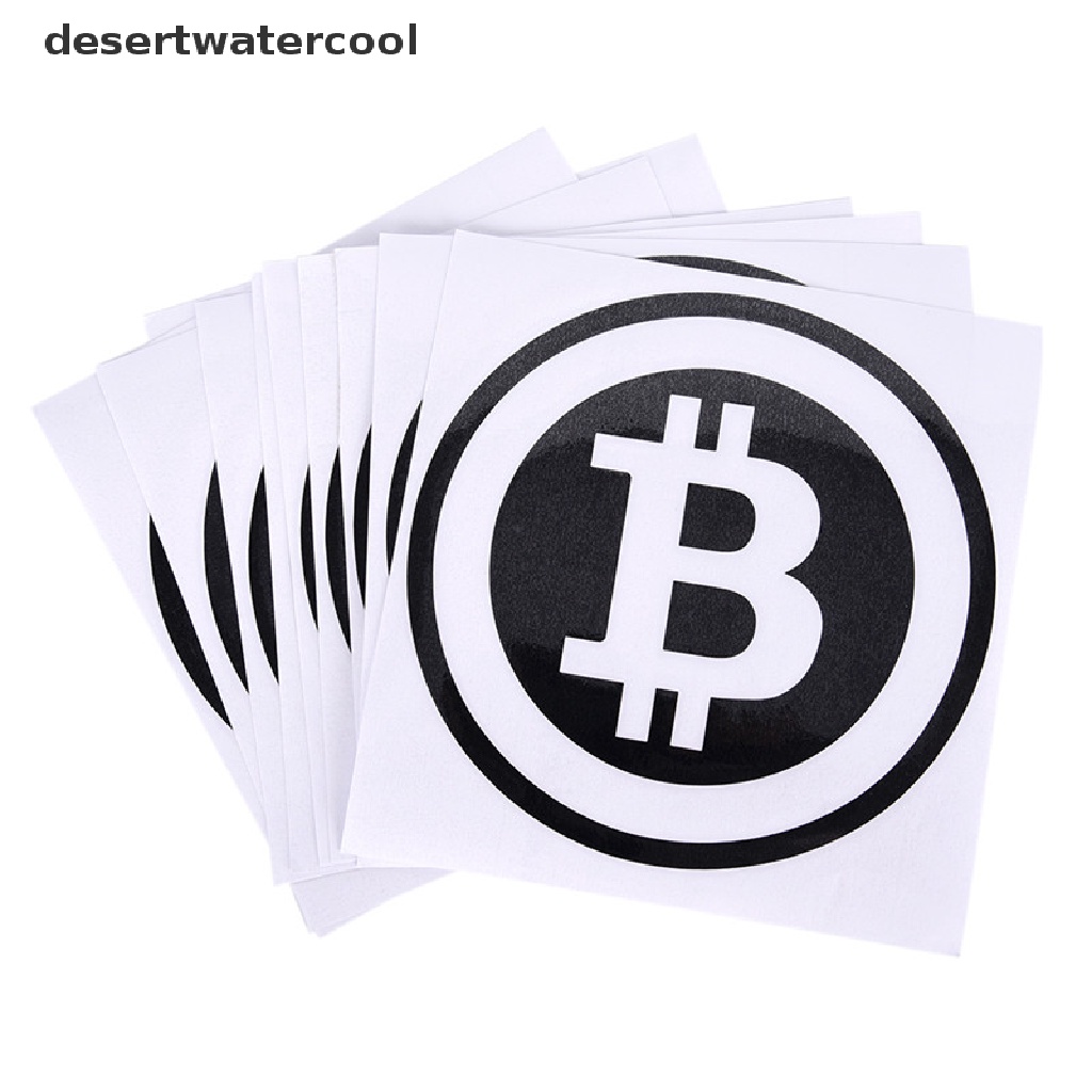 Deid sticker vinyl Desain Bitcoin Cryptocurrency Blockchain freedom Untuk Bumperkaca Mobil