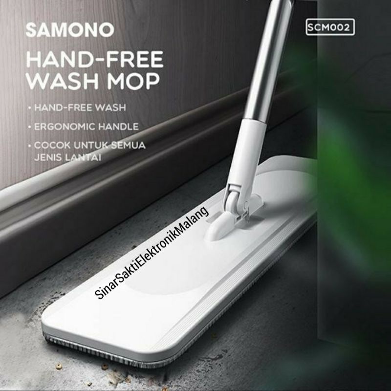 Samono Alat Sapu Pel Lantai Clear Mop Otomatis Hand Free Wash Praktis Malang