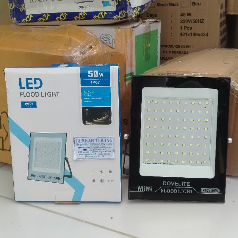 LAMPU SOROT 50W LED Flood Light IP67 Lampu Tembak 50WAT