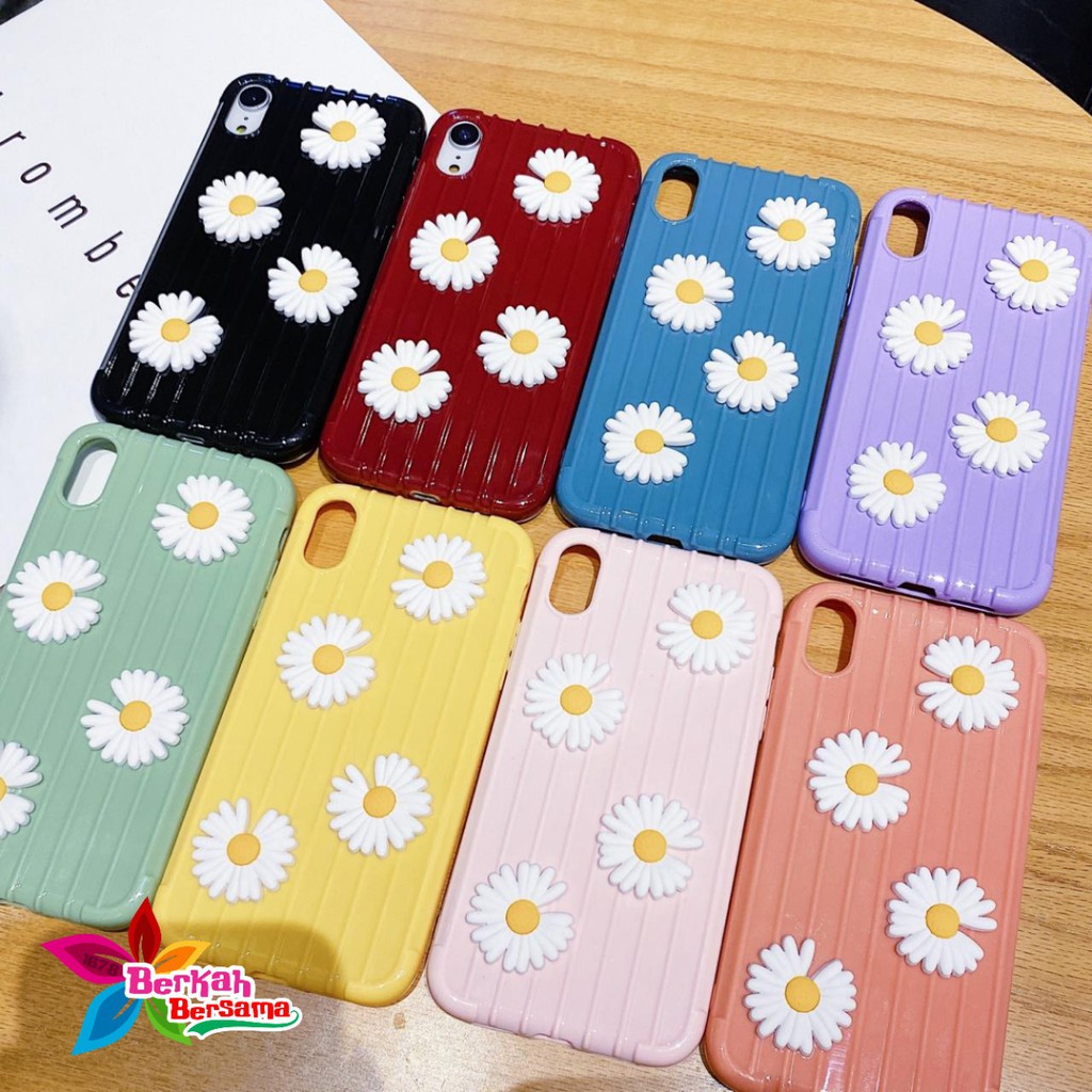 Softcase Bunga Timbul Iphone 6 6+ 7 8 7+ 8+ X Xr Xs Max 11 12 Mini Pro Max BB1229