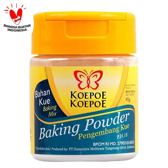 

KOEPOE KOEPOE / Kupu Kupu Baking Powder / Pengembang Kue 45gr