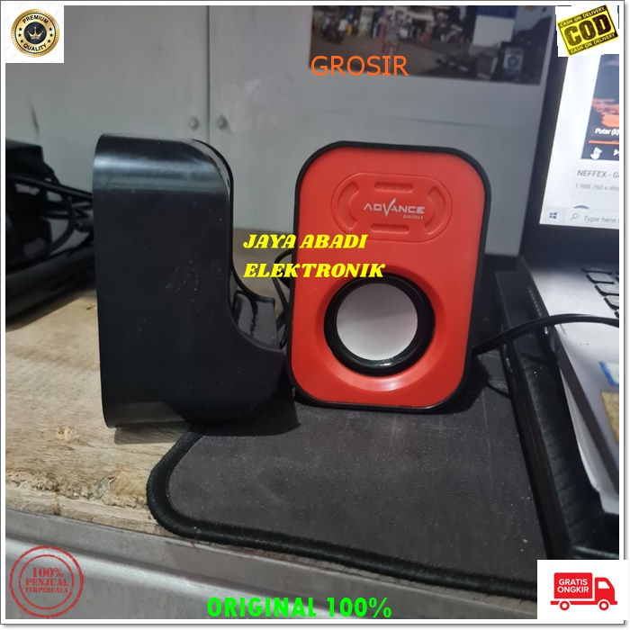 J327 ADVANCE SEPASANG SPEAKER KOMPUTER MINI USB SPK PORTABLE SUPER POWER MUSIK AUDIO PENGERAS SUARA SOUND SISTEM HIFI CHANNEL MULTIMEDIA 3D SOUND 3.5 MM STEREO LANGSUNG COLOK PAKAI USB HEMAT LISTRIK BISA PAKE POWERBANK BISA UNTUK SEGALA LAPTOP DAN PC