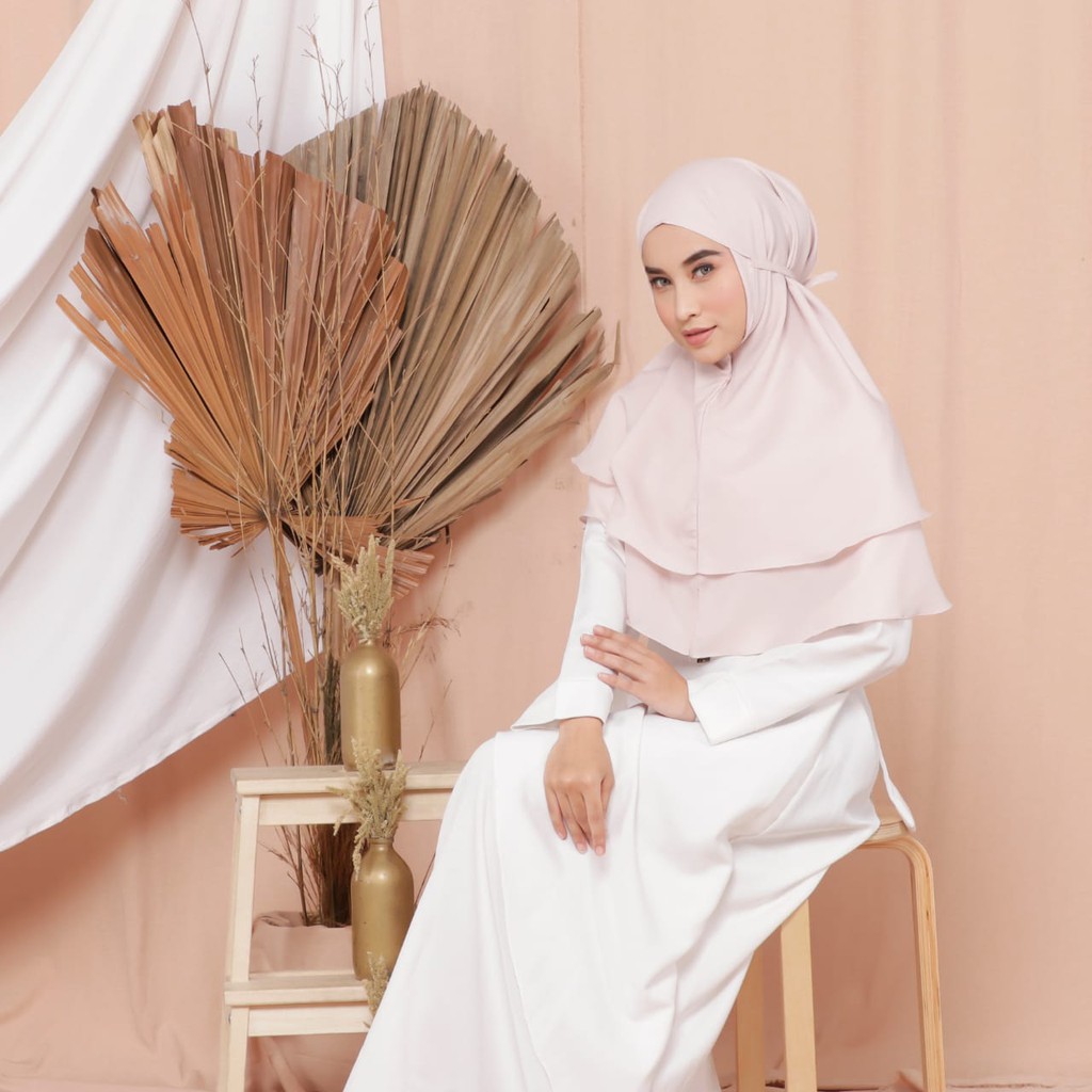 BERGO MARYAM DUAL LAYER / DUA LAPIS DOUBLE / HIJAB INSTAN