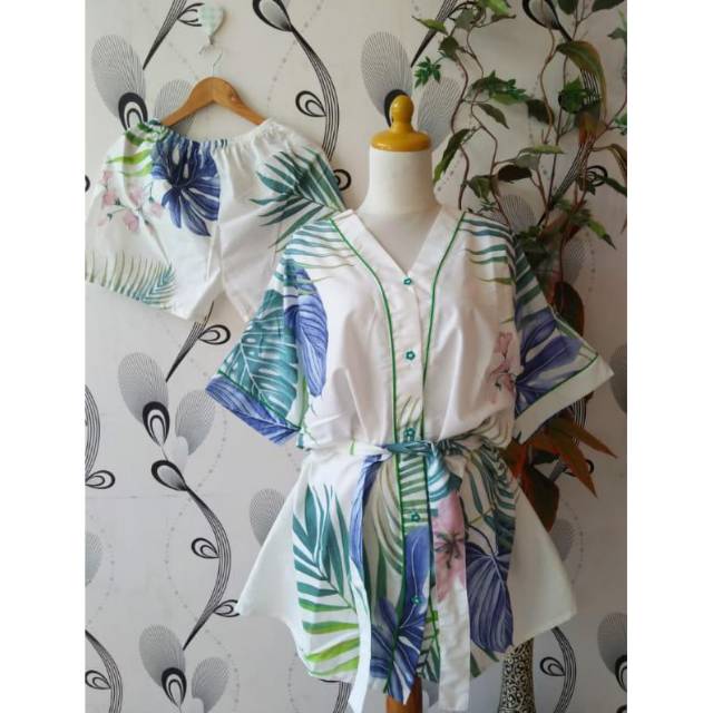 Kimono Piyama Baju Tidur Katun Jepang La Pilla Ori