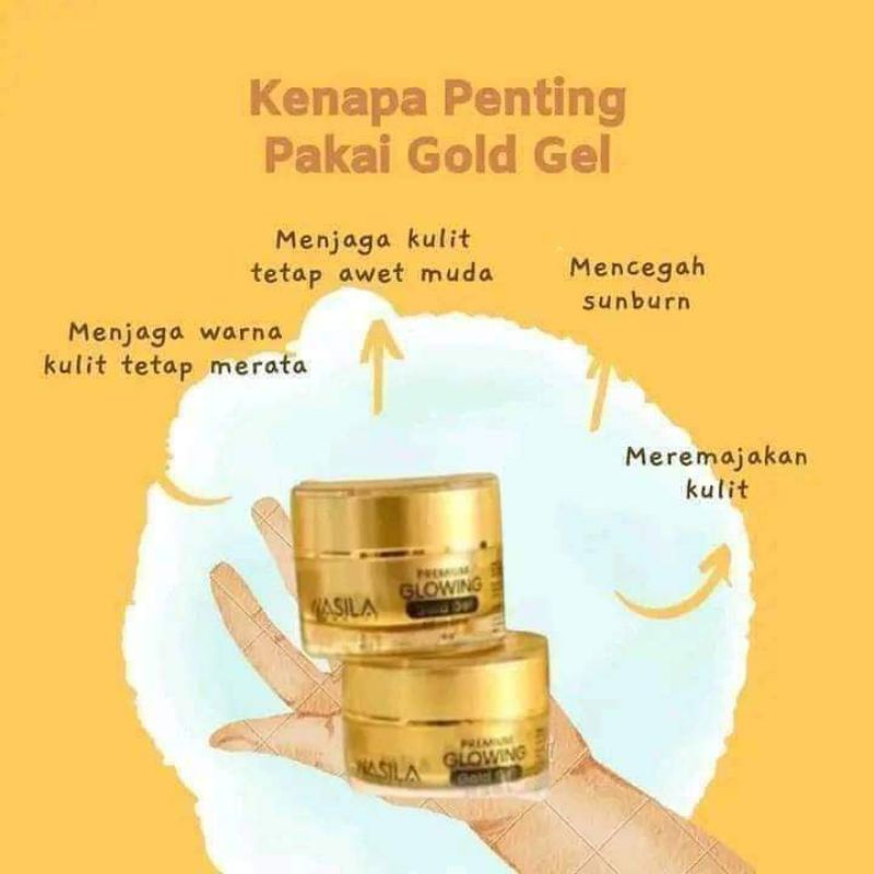 premium Glowing ( Gold Gel ) all in one wasila