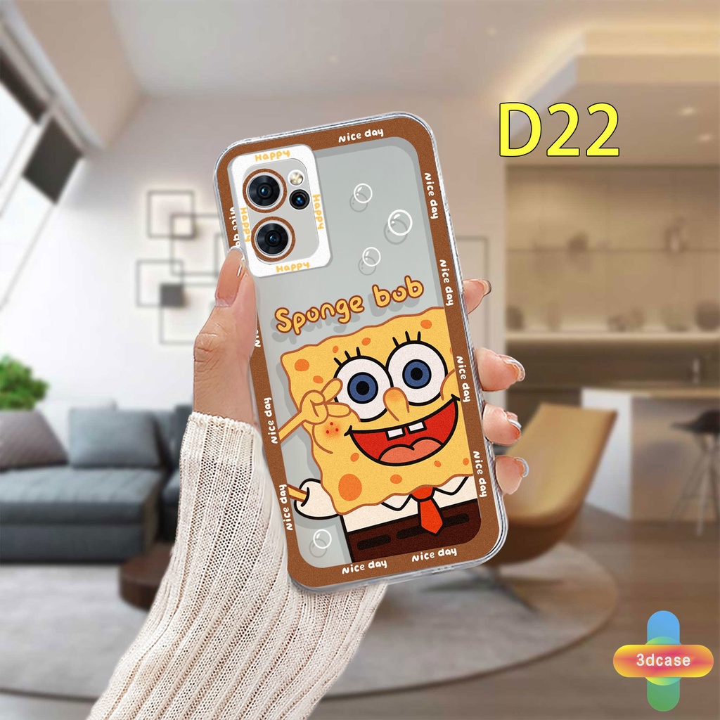 Case OPPO A57 A55 A7 A5 A9 A31 A53 A33 2020 A15 A54 A5S A3S A76 A96 A16 A95 A12 A1K A16E A16K A54S Reno 7 5 4 6 8 5F 5K 4F 4 5 06 Lite A74 A15S A52 A11K A92 A35 A11 A93 A32 A72 A94 A53S F19 F17 21 PRO A16S A77 A57S A57E Cartoon SpongeBob Transparent Case