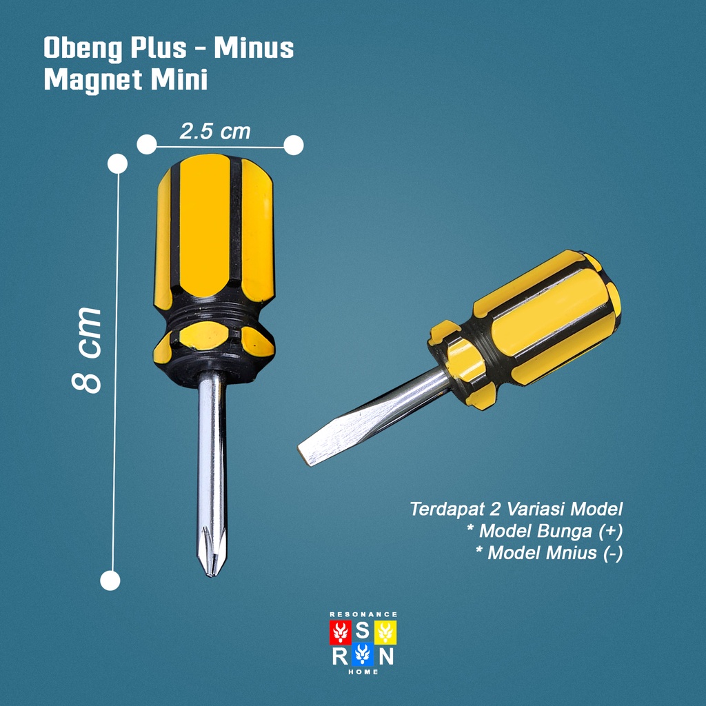 Obeng Plus - Minus Mini / Mini Screwdriver Resonance Home