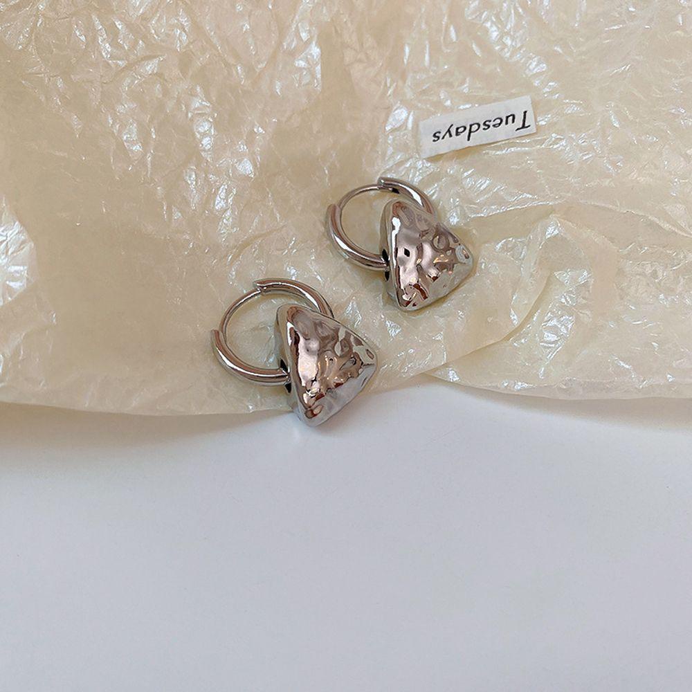 Mxbeauty Anting Hoop Wanita Trendi Punk Hati Untuk Perempuan Temperamen Menjuntai Drop Earrings