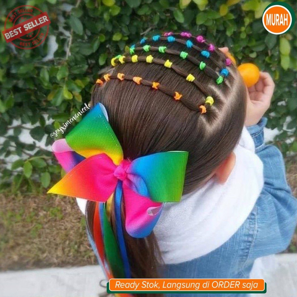 Karet Ikat Rambut Membuat Kepang Rambut Unik Lucu Bangeett Karet Rambut Jepang Bulat 618b Shopee Indonesia