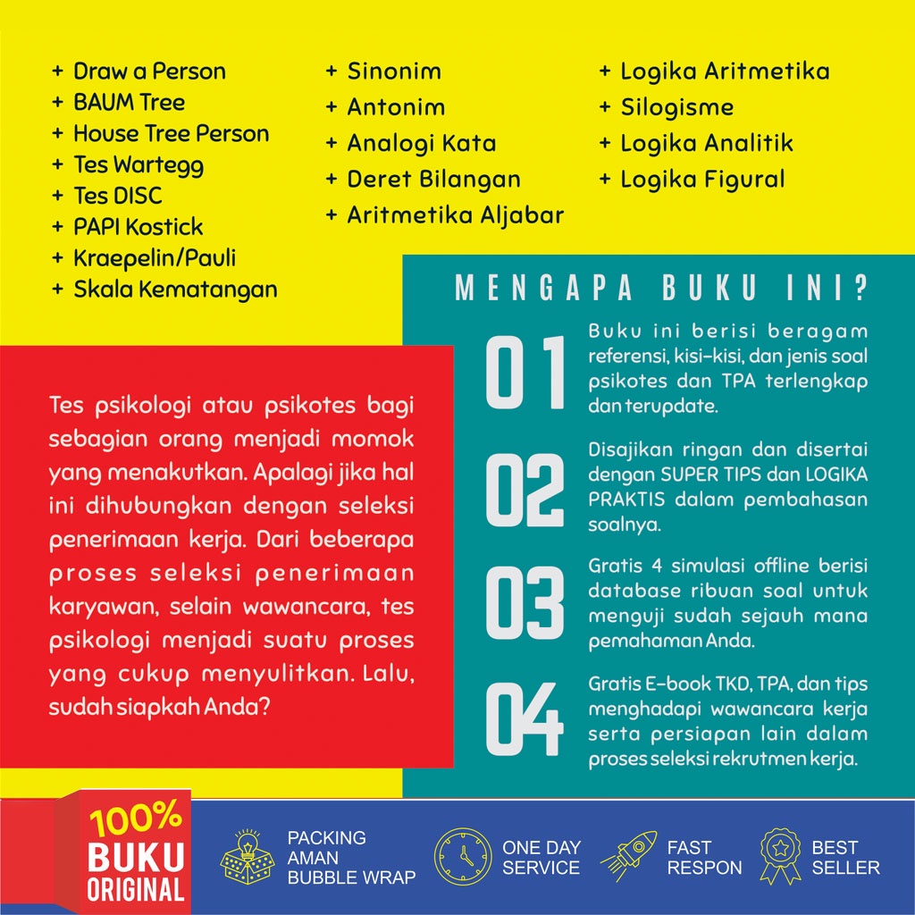 BUKU PSIKOTES PAKET SOAL SUPER LENGKAP SELEKSI KERJA SWASTA BUMN-2