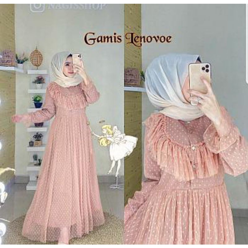 Gamis maxi lenovoe tile
