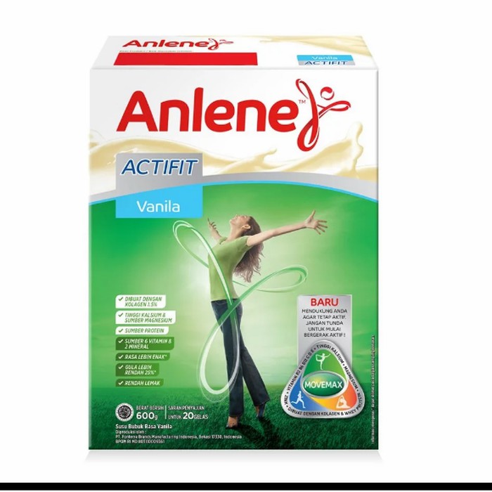 Anlene Actifit Vanila 600 Gram