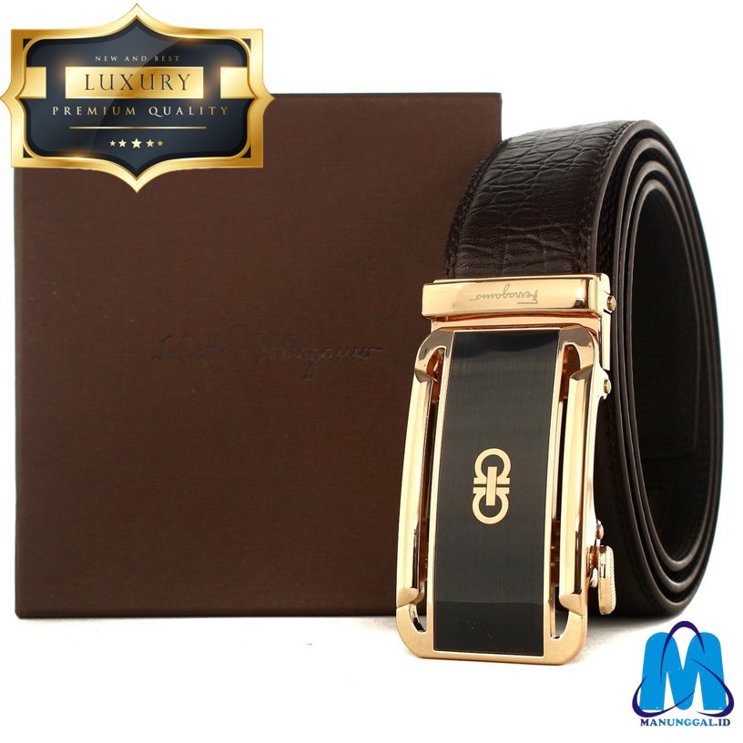 Ikat Pinggang Pria GESPER SABUK GASPER IKAT PINGGANG KULIT PRIA ASLI MODEL REL OTOMATIS BIG SIZE P2 