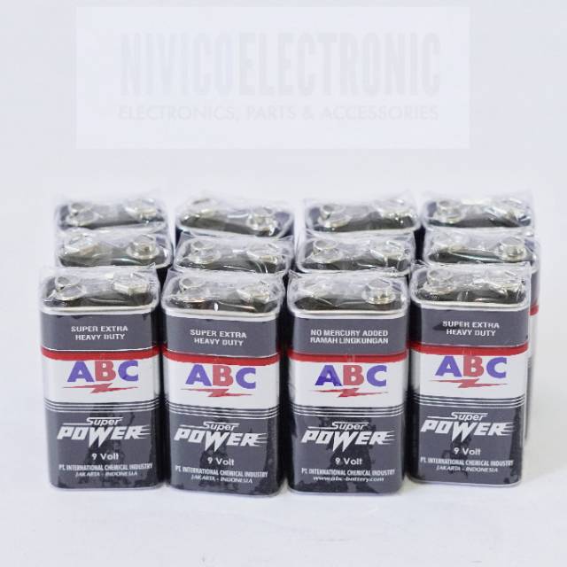 baterai ABC super power kotak 9v