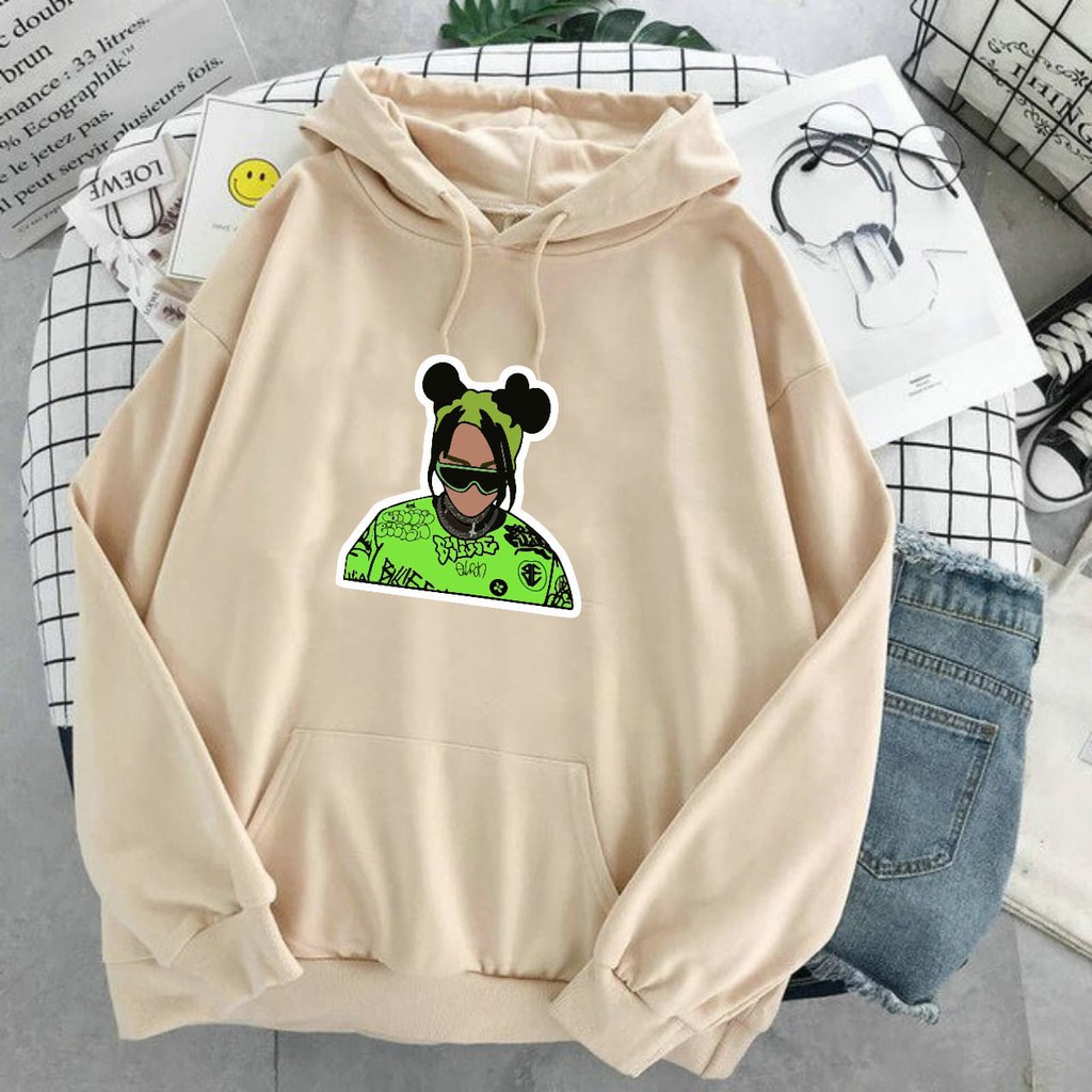 BILLIE COOL HOODIE TEBAL - ATASAN KEKINIAN TERLARIS