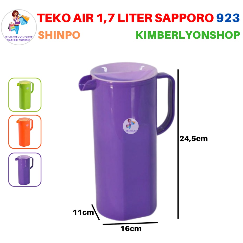 Teko Air Plastik 1.7 Liter Eskan Sapporo SIP 923 Shinpo