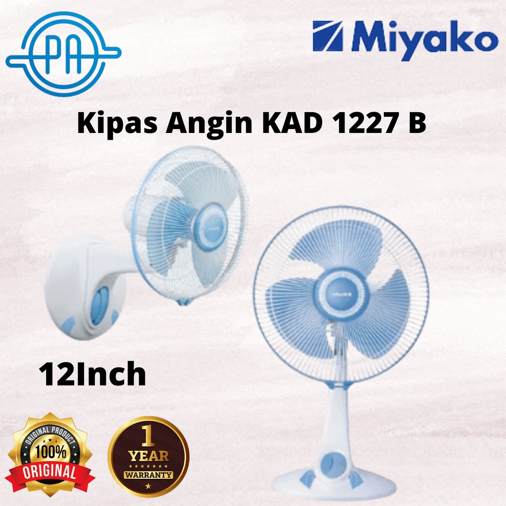 KIPAS ANGIN MEJA MIYAKO KAD1227B KAD 1227 B