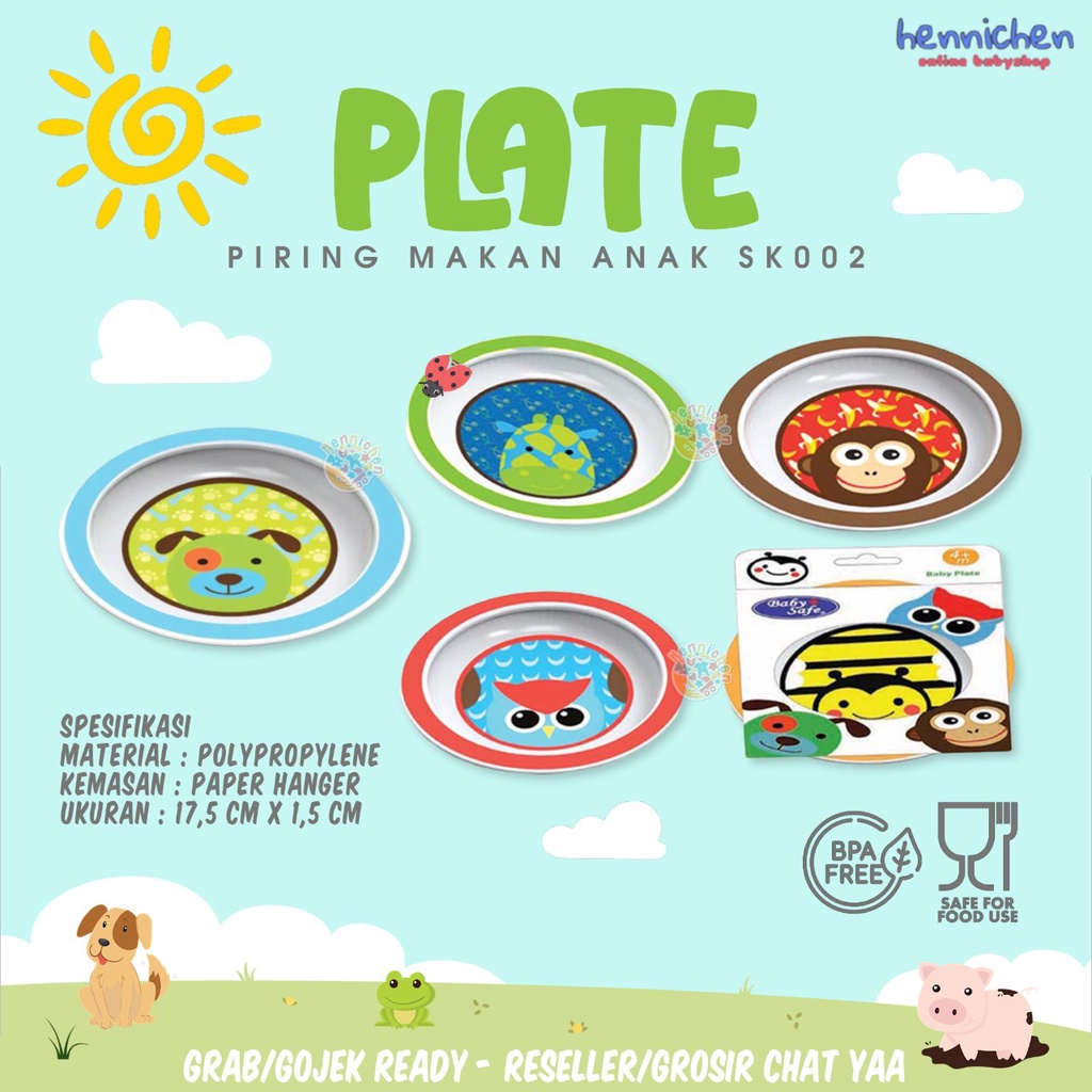 BABY SAFE PLATE - PIRING BABY SAFE - PIRING MAKAN ANAK SK002