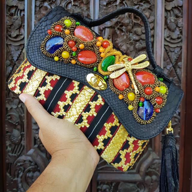 Tas pesta tapis mix kulit ular