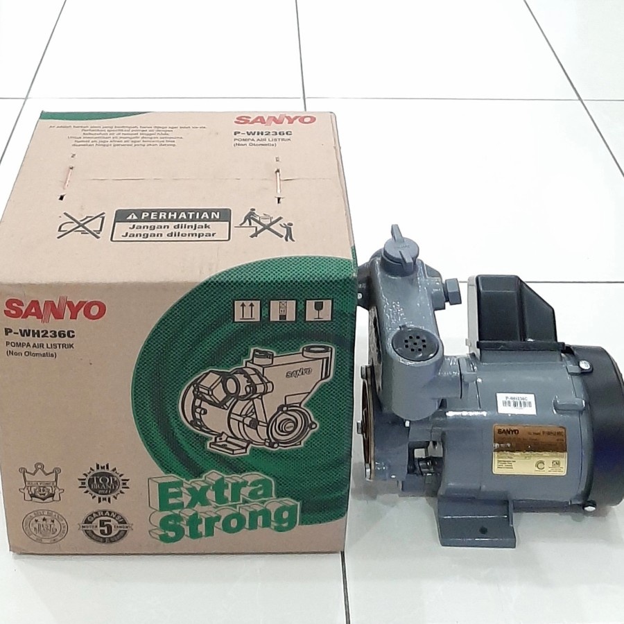 Pompa Air Sumur Dangkal Non Auto Sanyo PWH-236 C PWH 236 C PWH236C 200 Watt Manual