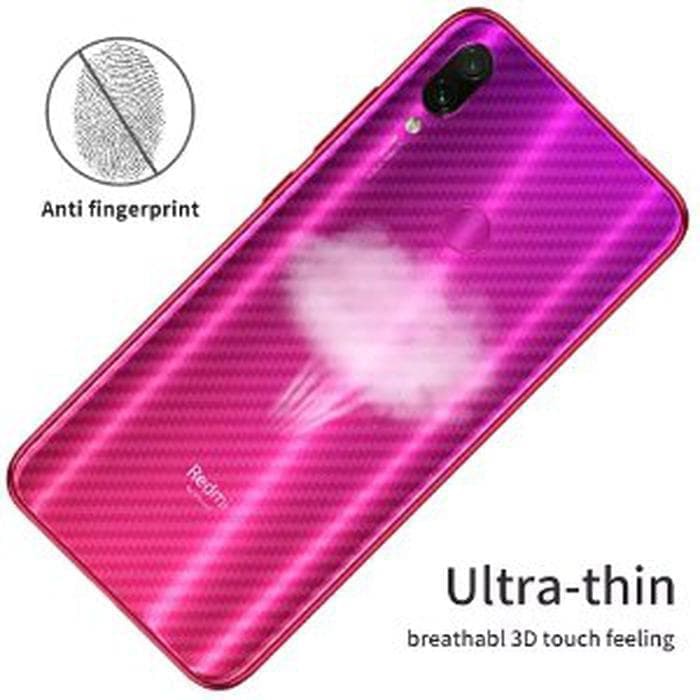 Xiaomi Redmi 7 Skin Carbon Back Garskin Anti Gores Belakang