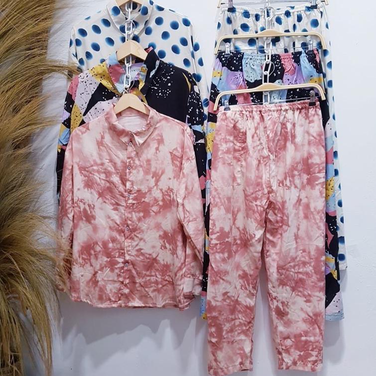 ONE SET RAYON FULL KANCING (PILIH MOTIF) / PIYAMA RAYON WANITA MURAH / PAJAMAS BUSUI / DAILY SET {LA