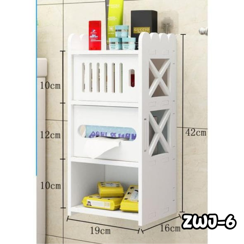 Rak Toilet Multifungsi Rak Storage Rak Gantung Kamar Mandi ZWJ-6