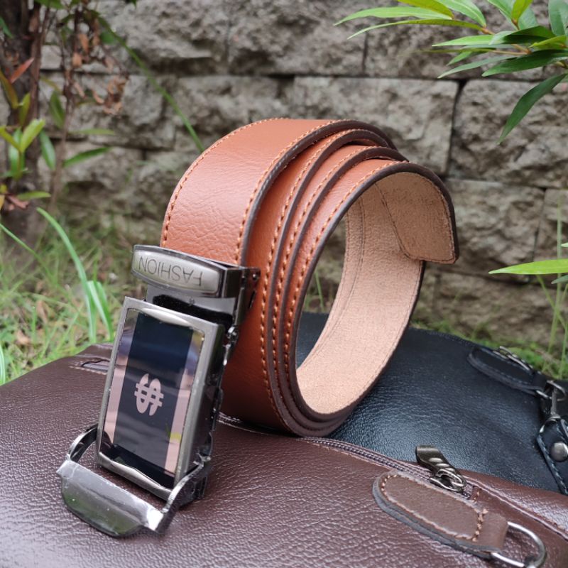 Spesial Jumbo | Ikat Pinggang Pria Big Size 145 Cm | Sabuk Pria Panjang 145 Jepit