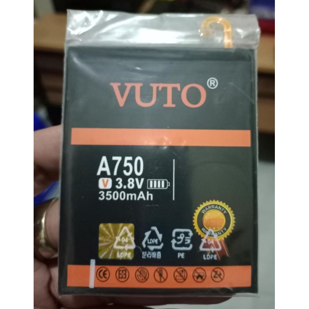 Double Power Battery Batre baterai Vuto Samsung A10 A105 M10 M105 A7 2018 A750 EB-BA750ABU