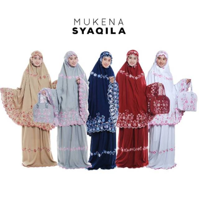 PROMO FREE ONGKIR MUKENA TELEKUNG HANTARAN KADO BORDIR SYAQILLA DEWASA GROSIR MUKENAH TASIK TERMURAH