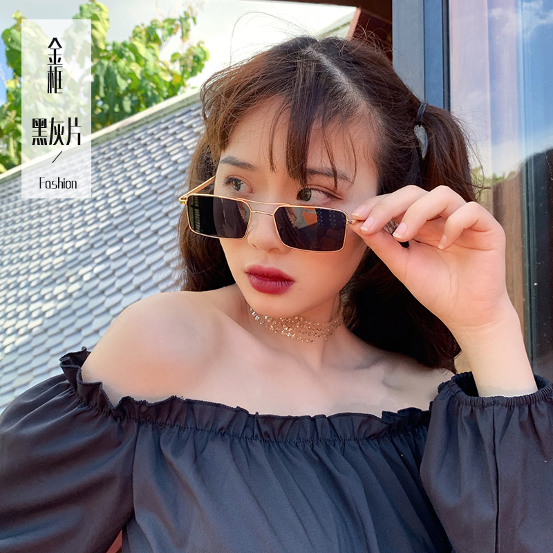 (YUZHU) COD Kacamata Hitam Korea Fashion Wanita/Pria Kacamata Hitam Aviator Retro Gaya Cewek Sunglasses