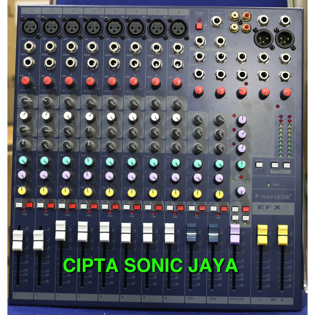 mixer Soundcraft EFX 8. Full 8 Chanel EFX8