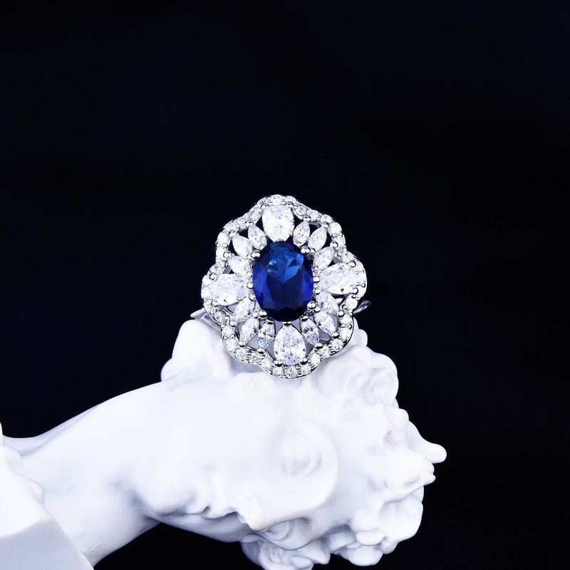 New Natural Sri Lankan Sapphire Ring