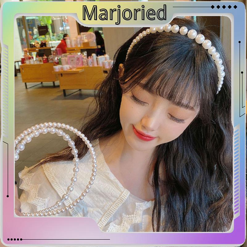 Pearl Headband Headband Aksesoris Rambut Anak Manik-manik Tangan Putri-MJD