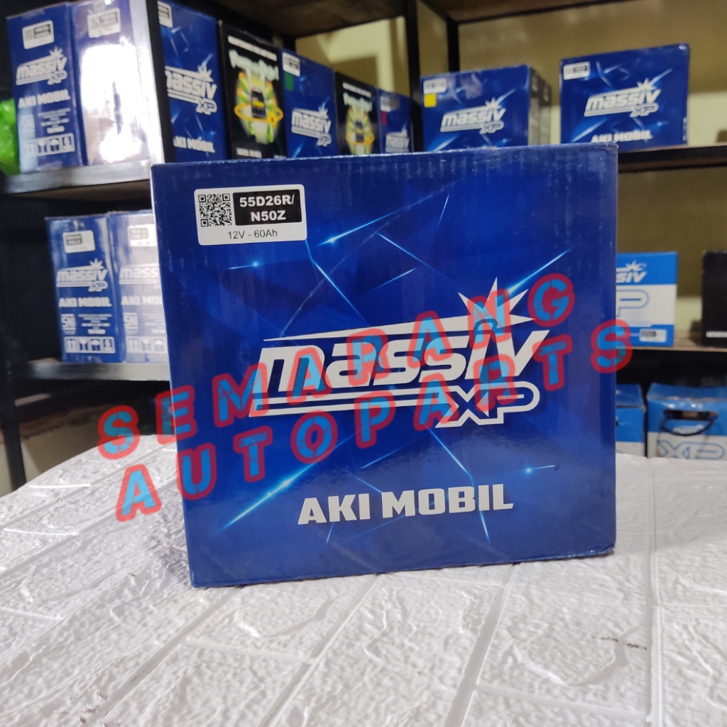 ACCU AKI BASAH 55D26R N50Z 12V 60Ah MASSIV XP
