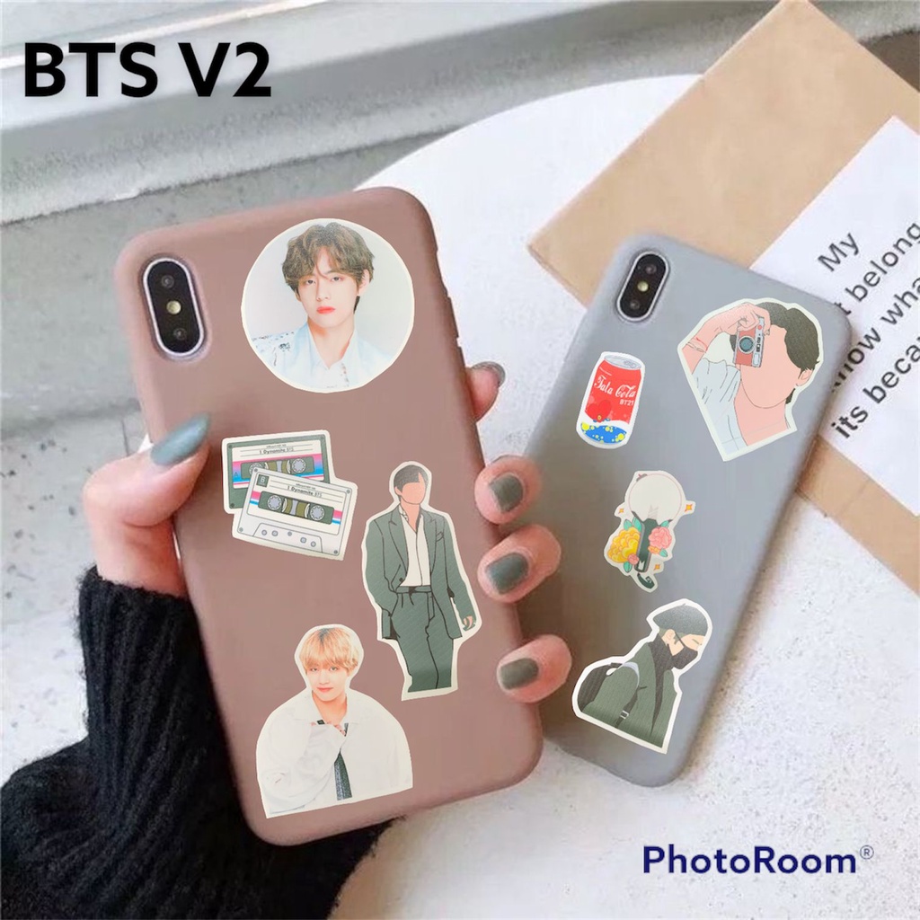 Sticker Pack Tumblr Aesthetic  BTS Set Jungkook V Taehyung Waterproof Hiasan Laptop Botol Tumbler Case Hp DIY Stiker Laptop Notebook