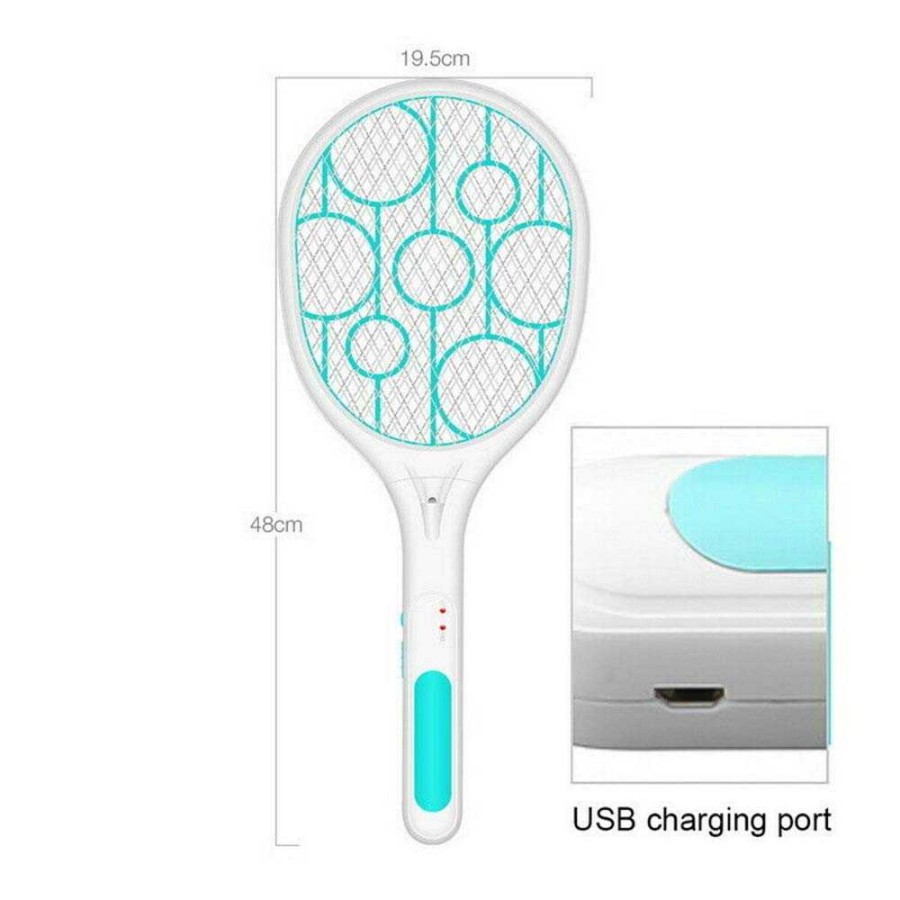 Raket Nyamuk Mosquito Racket USB Rechargeable Lightning LY-098