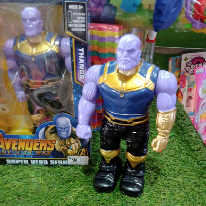 Mainan Anak Robot Thanos Avengers Bisa Jalan