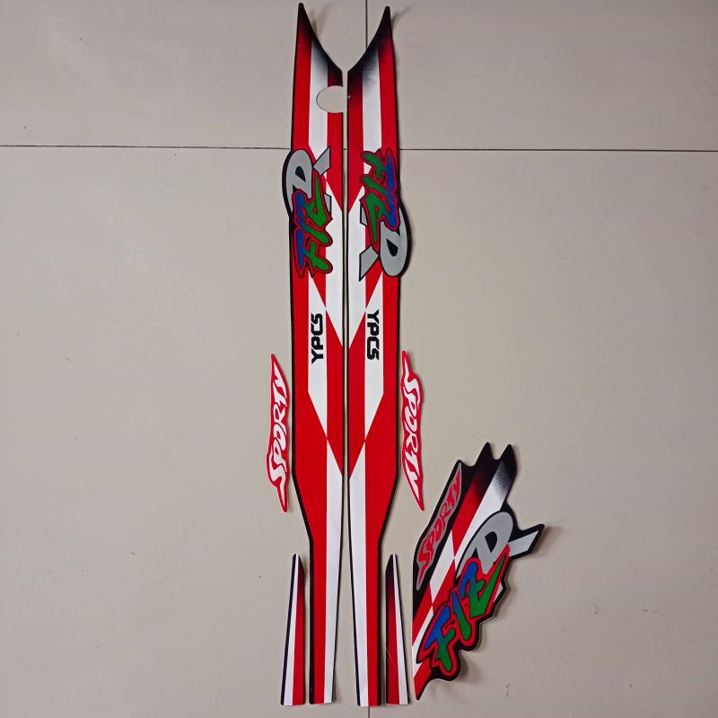 striping yamaha fizr fiz r 1995 1996 sporty merah a list body standar