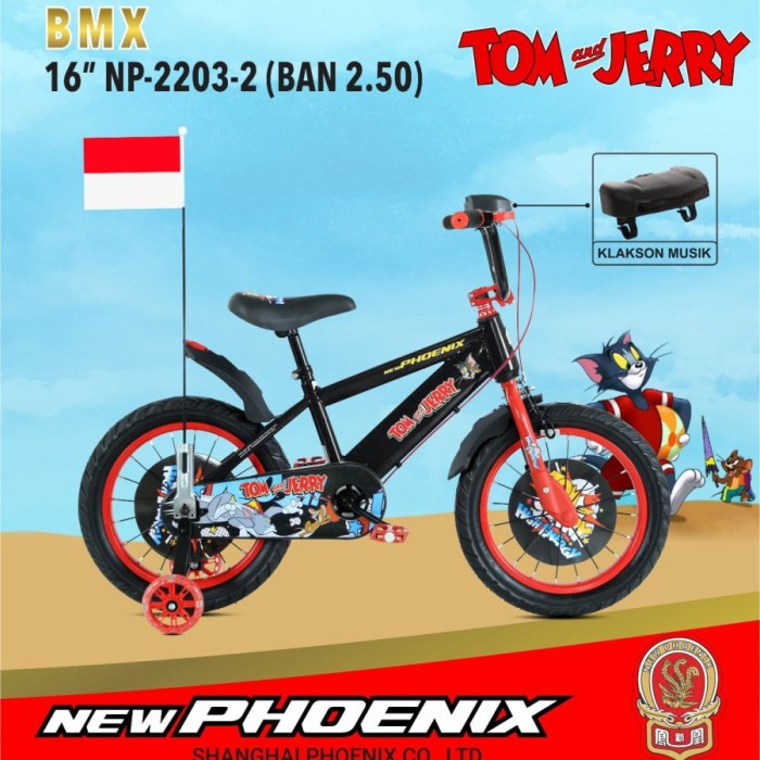 SEPEDA BMX 16 NEW PHOENIX 2203-2 BAN 2.50