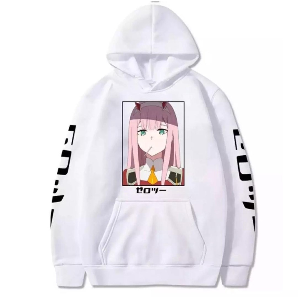 (BISA COD) Sweater Hoodie Zero Two Darling In The Franxx / Jaket Sweater Pria Wanita Terbaru 2022 Murah