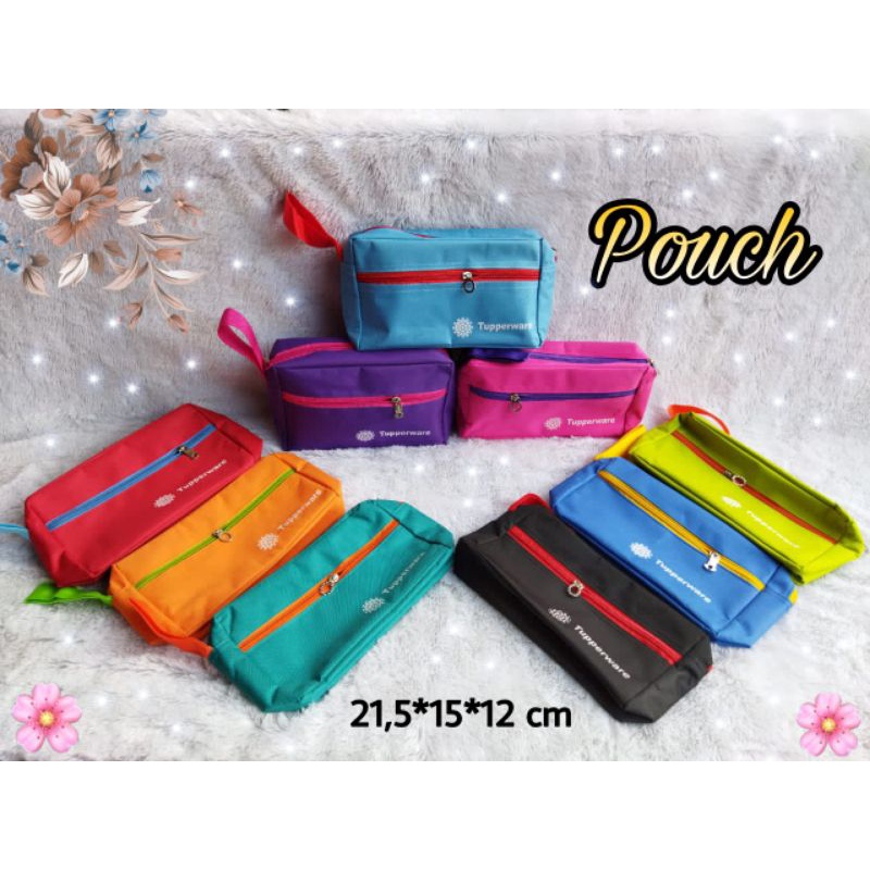 Tas tempat pensil / kosmetik / Pouch Tupperware