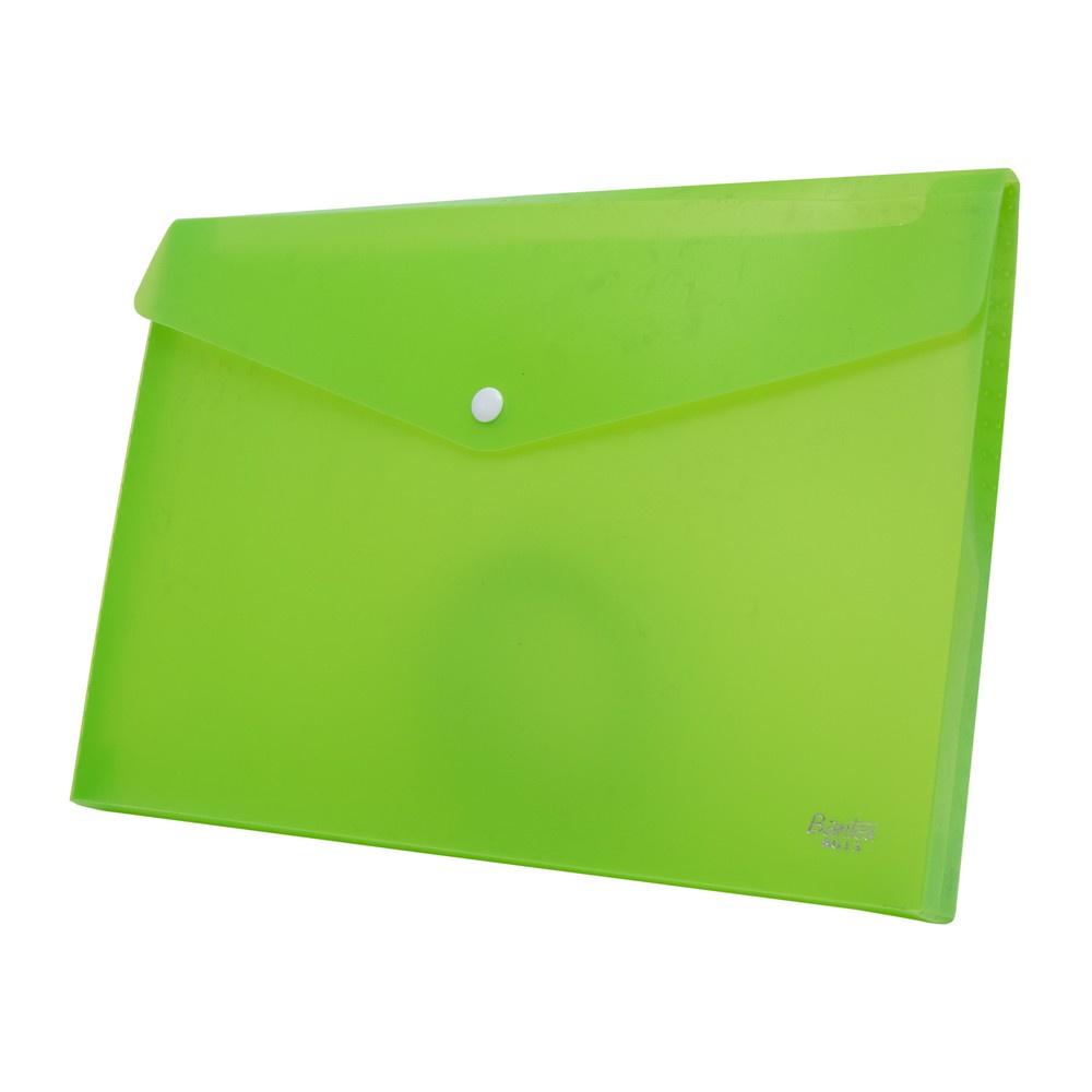 

[Zada] Bantex Poly Wallet Case A4 (2 Divider) Grass Green 8013 15