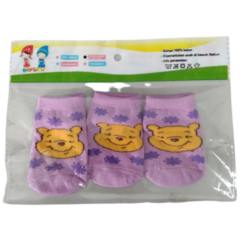 6 Pasang Kaos kaki  BABY GROW CARAKTER Tebal Lembut Usia 6-36 Bulan