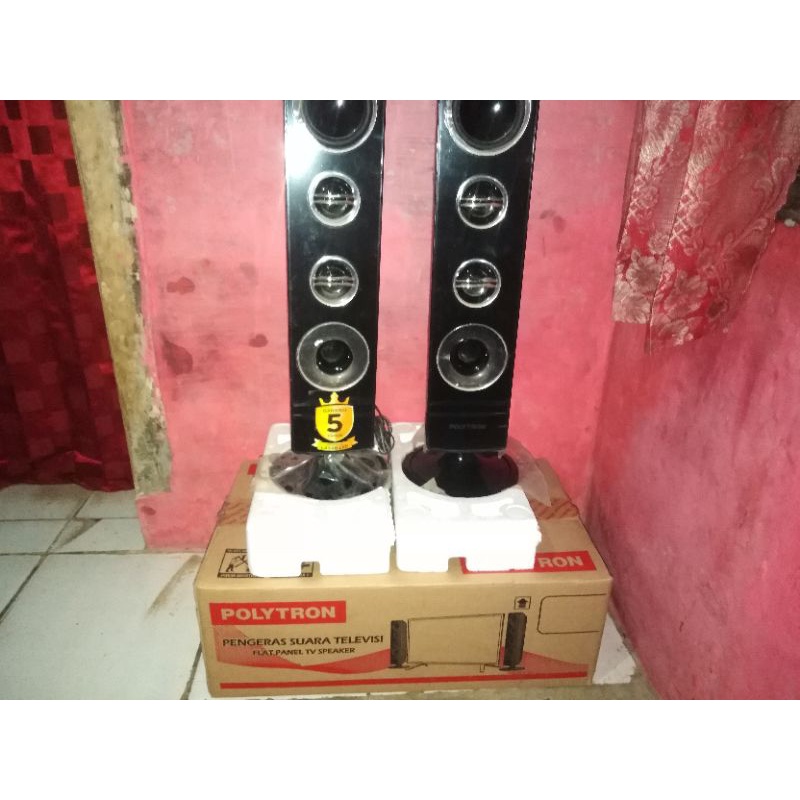 Jual speaker tower bekas tv polytron 32" Shopee Indonesia