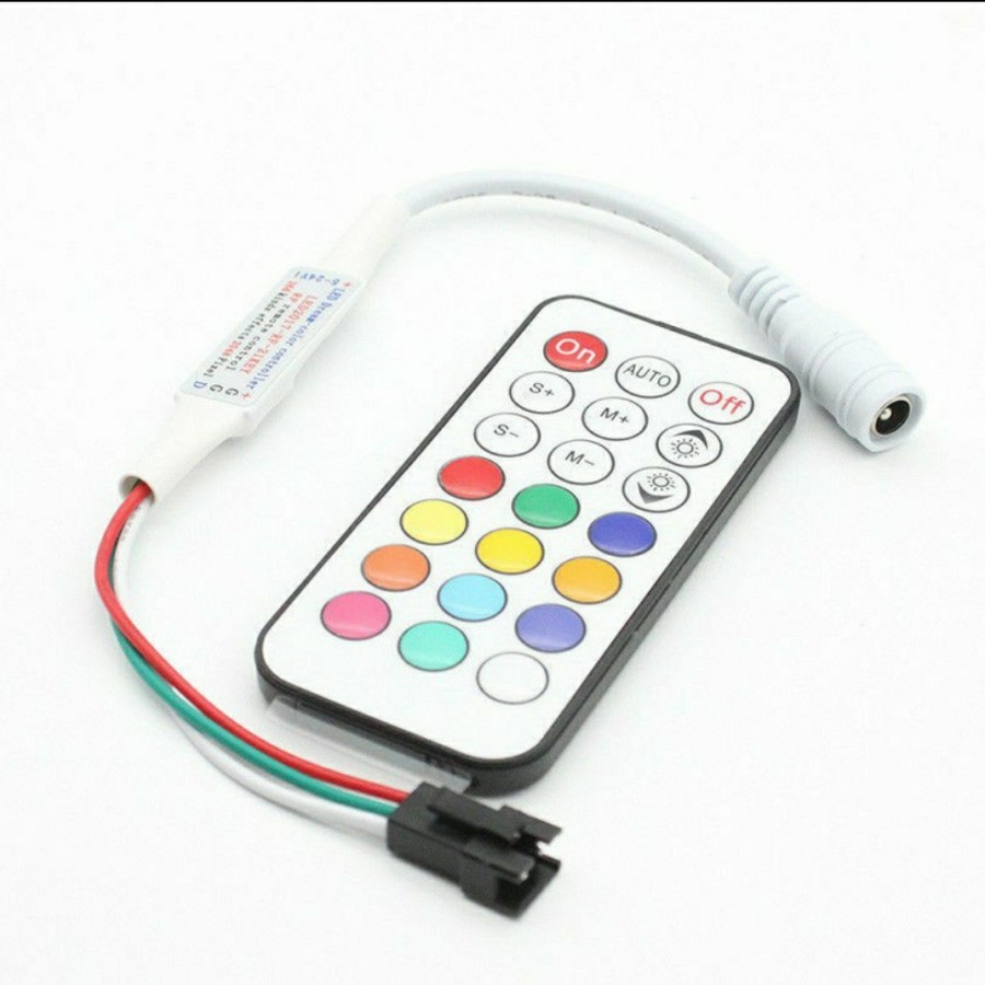 Remote Rf 21 pin untuk Flexible RGB gerak ws 1903