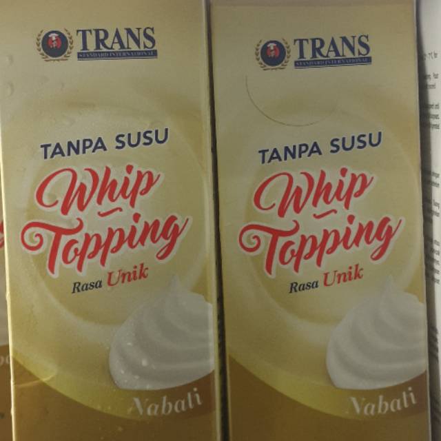 

Trans whip topping 1kg NABATI
