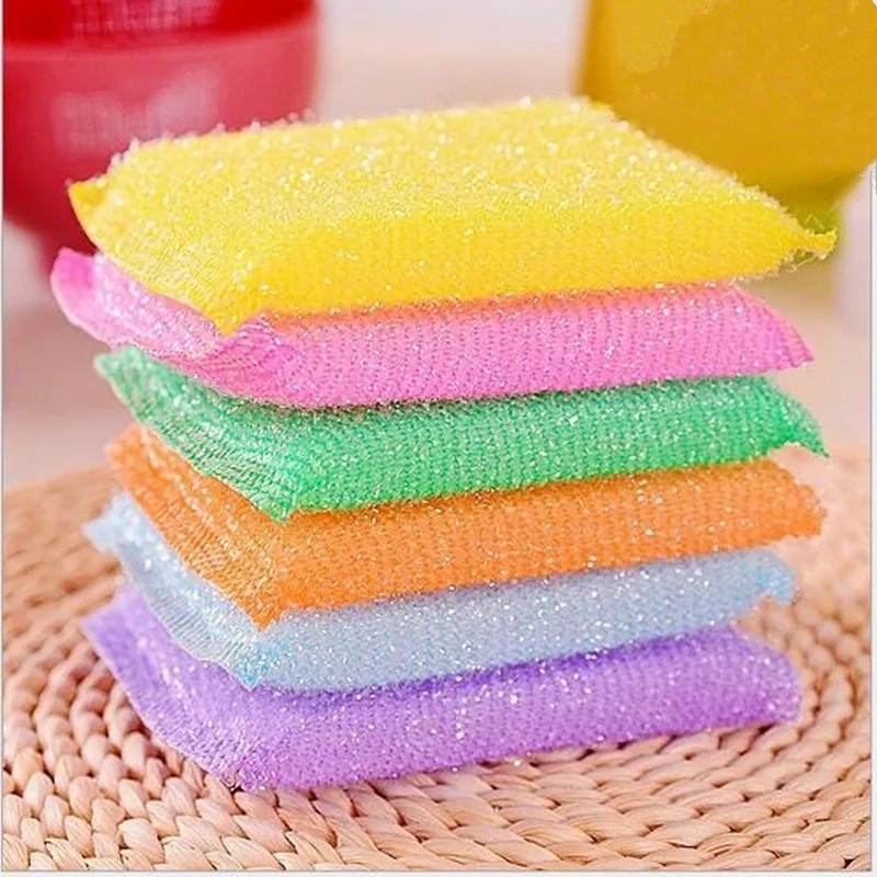 Spon Busa Cuci Piring Spons Sponge Pelangi Warna Warni Bantal Good Quality