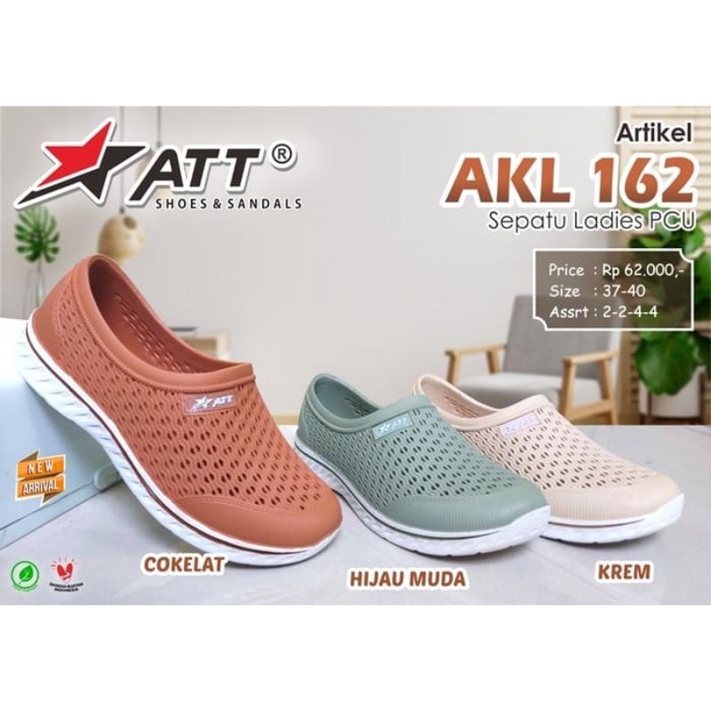 sepatu karet ATT AKL 160 - sepatu slip on karet wanita